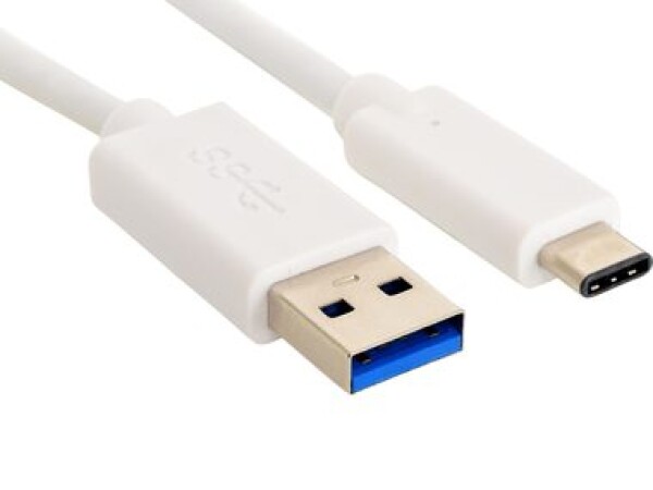 Sandberg USB-C 3.1 do USB-A 3.0 kábel, 1 m, biely (136-15)