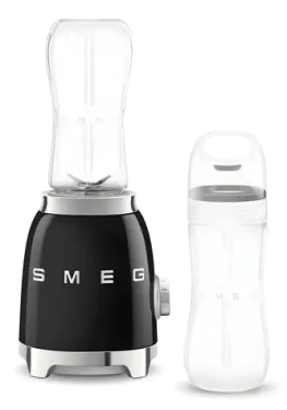 SMEG PBF01BLEU čierna / Smoothie mixér / 300 W / 0,6 l / 2 rýchlosti (PBF01BLEU)