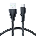 Joyroom S-UM018A11 Surpass Nabíjací kábel USB-A (M) - MicroUSB (M) 2.4A 0.25m čierna (S-UM018A11 0.25m Bla)