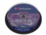 Verbatim 10ks DVD+R DL 8.5GB 8x / Spindl (43666)