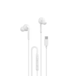 Dudao X3C drôtové slúchadlá do uší biela / s mikrofónom / USB-C / 1.2 m (164548)