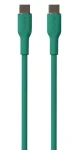 Puro Soft Silicone Cable tmavo zelená / Dátový kábel / USB-C - USB-C / 1,5 m (PUUSBCUSBCICONDKGRN)