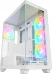 Rampage Hydra V1 biela / Skriňa / E-ATX / 1x USB-C, 1x USB-A + húb / 4X ARGB fan / bez zdroja (HYDRAV1-WHITE)