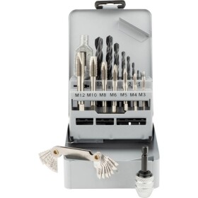 GSR 00708040 sada závitníkov 17-dielna metrický M3 - M12 DIN 352 HSS-G 1 ks; 00708040