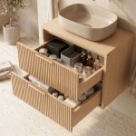 REA - Kúpeľňová skrinka pod umývadlo Mono 60cm Beige REA-M0408