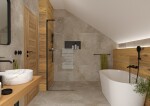 Sprchová zástena walk-in 120 cm SAT Walk-in SATBWI120ZAVLC SATBWI120ZAVLC