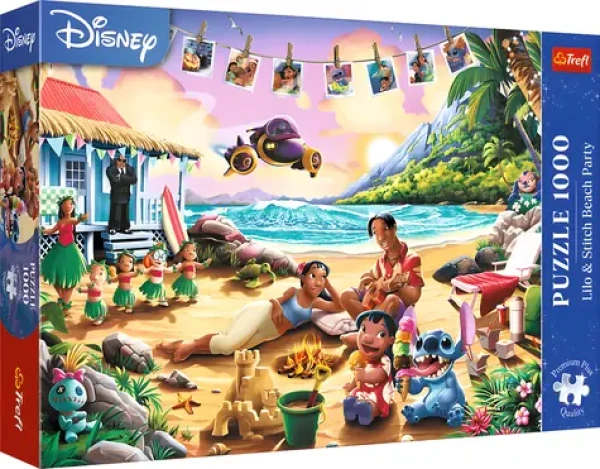 Trefl Puzzle Premium PLUS Disney Lilo Stitch: Plážová párty