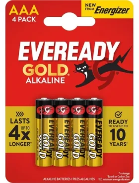 Energizer Eveready Gold AAA / Batéria / Alkalická / 4 ks / LR03