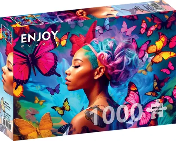 ENJOY Puzzle Kráľovná motýľov