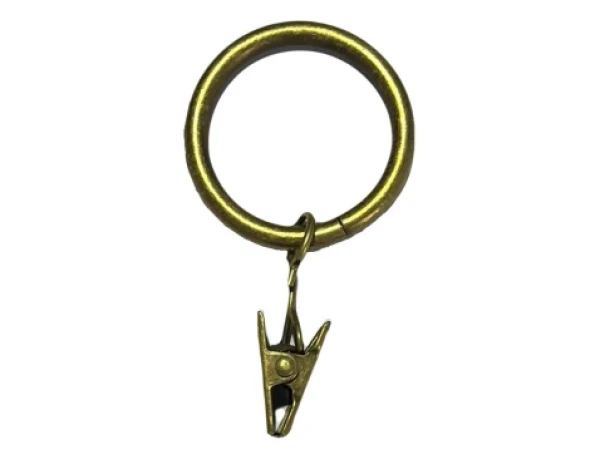 Krúžky so žabkou na garnižu (10 ks) pre 16 mm, antická zlatá%