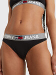 Dámske tangá LOGO WAISTBAND THONG UW0UW02823BDS čierne Tommy Hilfiger