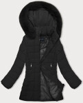Čierna prešívaná dámska zimná bunda J Style (16M9119-392) odstíny černé XL (42)