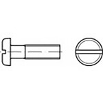 TOOLCRAFT TO-6853323 skrutky s plochou guľatou hlavou M6 12 mm drážka DIN 85 ocel 1000 ks; TO-6853323