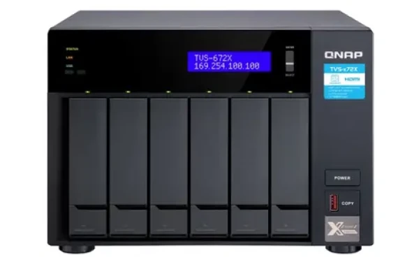 QNAP TVS-672X-i5-8G / 6x HDD / Core i5 / 8 GB DDR4 / 3.5 amp; 2.5 SATA / 2xGLAN amp; 1x 10GLAN (TVS-672X-i5-8G)