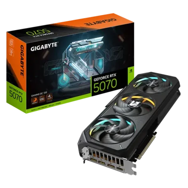 GIGABYTE GeForce RTX 5070 GAMING OC 12GB / 2165MHz / 12GB GDDR7 / 192-bit / 1x HDMI + 3x DP / 750W (16) (GV-N5070GAMING OC-12GD)