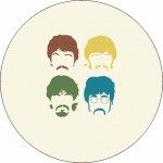 Jedlý papier The Beatles – ikony, 19,5 cm - Pictu Hap