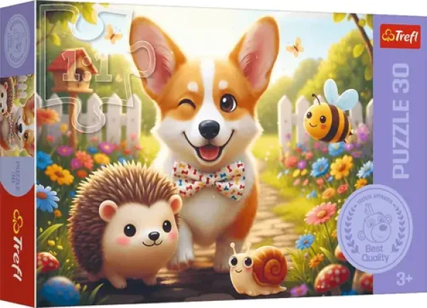 Trefl Puzzle Deň s corgi