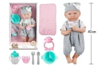 TEDDIES Bábika bábätko s doplnkami 40 cm