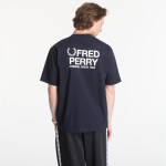 Tričko Fred Perry Back Print Fred Perry T-Shirt Black XL