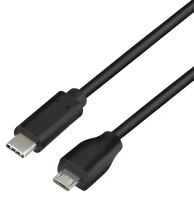 LogiLink USB-C - Micro-USB čierna / Dátový kábel / USB 2.0 / 0,5 m (CU0196)