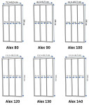REA - Sprchové dvere Alex 100 REA-K0546