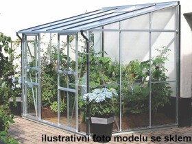 Skleník k stene Vitavia IDA 5200 PC 4 mm (strieborný)