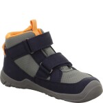Detské celoročné členkové tenisky Superfit barefit TRACE GTX Green/Orange 1-006042-8010 - 34