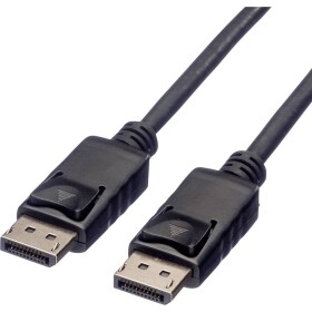 Roline DisplayPort prepojovací kábel Konektor DisplayPort, Konektor DisplayPort 7.50 m čierna 11.04.5765 tienený Kábel DisplayPort; 11.04.5765