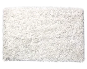 Kúpeľňová predložka Ella 50x80 cm, biela%