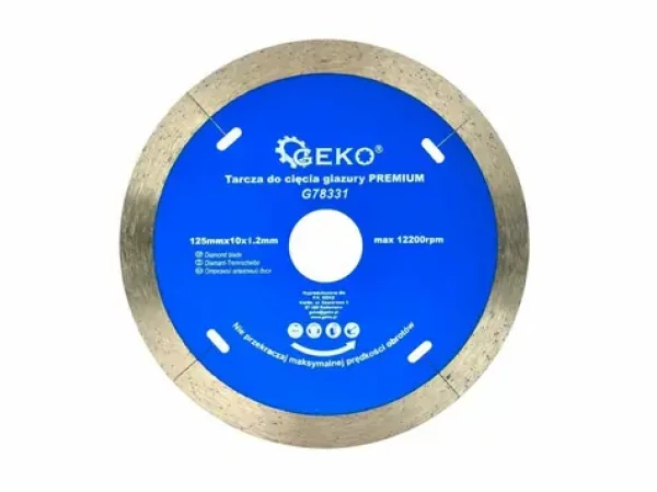 GEKO G78331 / Rezný kotúč diamantový celoobvodový / 125 x 10 x 22.2 mm (G78331)