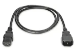 Digitus Predlžovací napájací kábel IEC C14-C13 čierna / Kábel / 1,8 m / H05VV-F3G 3× 0,75 mm2 (AK-440201-018-S)