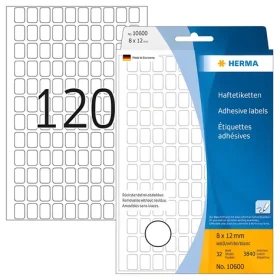 Herma Etikety viacúčelové biele 8x12 mm / Etikety / odnímateľné / 2880 ks (10600)