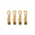 House Doctor Kovové háčiky Brass Finish – set 4 ks
