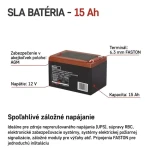 Emos Bezúdržbový olovený akumulátor 12 V (B9656V) / 12 Ah / Faston 6,3 mm (B9656V)