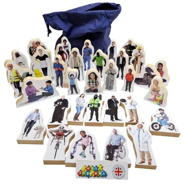 Just Jigsaws 831 Ľudia okolo nás - drevené postavy 33 dielov