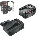 BOSCH 1600A031T6 čierna / Štartovacia sada / Aku batéria 4.0 Ah + nabíjačka AL 18V-44 / Li- ION / P4A (1600A031T6)