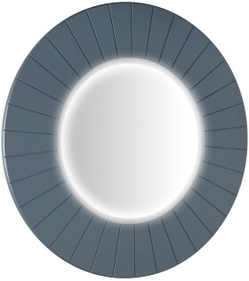 SAPHO - LUMIRO STRIP guľaté zrkadlo s LED osvetlením v ráme, priemer 90cm, siena LR950-4242S
