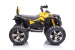 Mamido Detská elektrická štvorkolka ATV Power 4x4 žltá