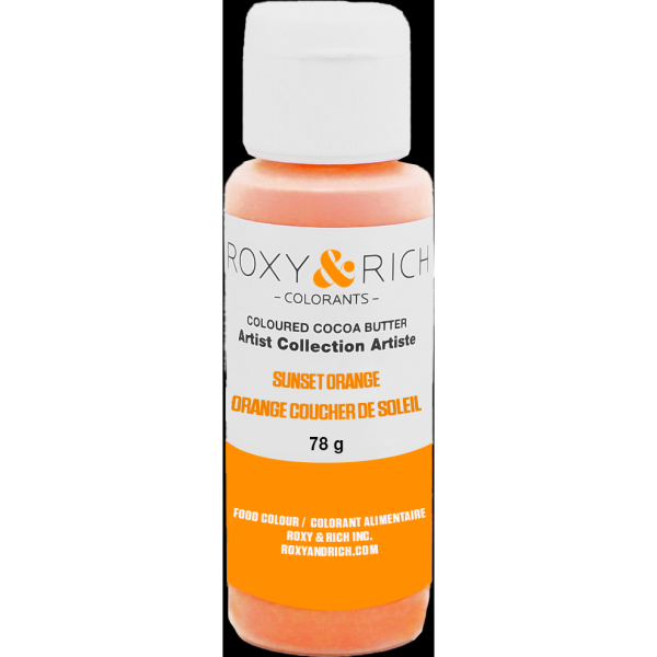 Kakaové maslo farebné 78 g Sunset Orange - Roxy and Rich
