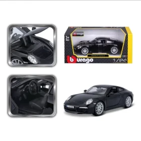 Bburago 1:24 PLUS Porsche 911 Carrera S Black