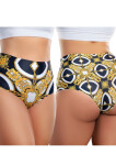 Dámske nohavice Meméme BAROQUE VINTAGE Hi-briefs M černá