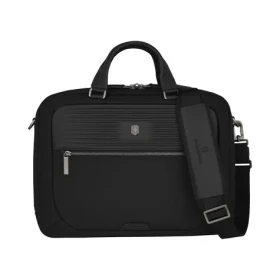 VICTORINOX Taška Mythic Compact Briefcase čierna / Notebook 14 "/ Tablet 11" / 13 l / Nylon a koža (653456)