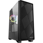 Sharkoon VS8 RGB čierna / ATX / 2x USB 3.0 / 1x USB-C / 3x 120mm / bez zdroja / priehľadná bočnica (4044951039081)
