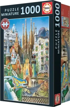 Educa Miniatúrne puzzle Gaudí, koláž