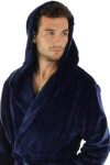 Pánsky župan Siena s kapucňou 3156 5952 midnight - Vestis XXL