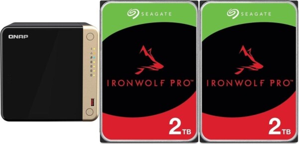 Qnap TS-464-8G + 2x Seagate IronWolf 2TB (ST2000VN003)