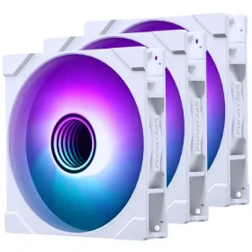 PHANTEKS M25 Gen2 PWM D-RGB 3ks biela / 140mm / Hydraulic Beraing / 36.4 dB @ 1800 RPM / 101.78 CFM / 4-Pin PWM + 3-Pin (PH-F140M25_G2_DWT01_3P)