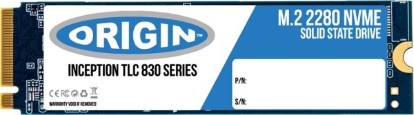 Origin Inception TLC830 Pro 256GB M.2 2280 PCI-E x4 Gen3 NVMe (OTLC2563DNVMEM.2/80)