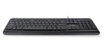 Nedis Multimediálna klávesnica / Klávesnica / Drôtová / USB-A / US layout / Numerická klávesnica (KBMU200BKUS)