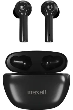 Maxell EB-BTDY+ DYNAMIC+ čierna / Slúchadlá / TWS / Bluetooth 5.3 / Dobíjacie puzdro USB-C / Výdrž 4 h (MAXELL DYNAMIC+ BLACK)